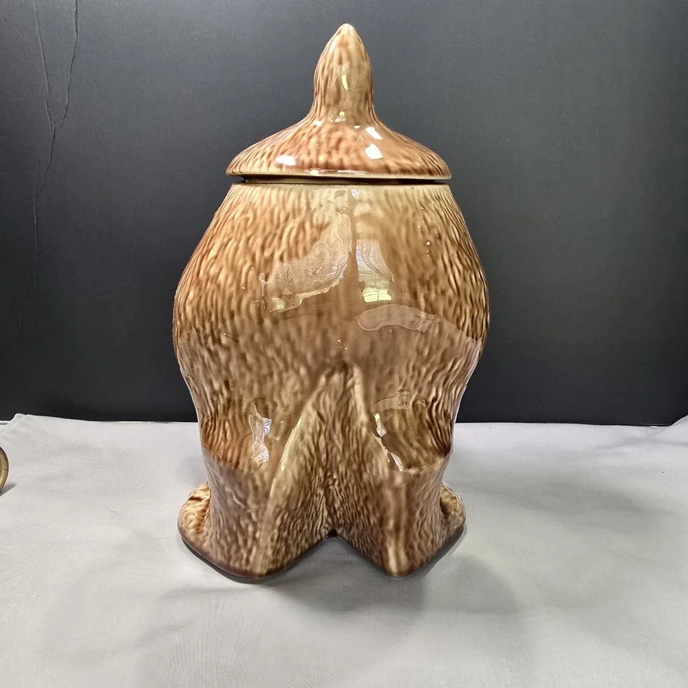 Vintage 1970s McCoy USA 0272 Hound Dog PUPPY CookieJar/Dog Treats Jar
